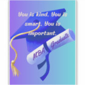 Sticker Cadeau MBA (Devant)