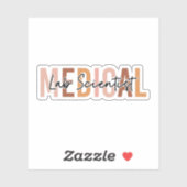 Sticker Cadeau MLS, scientifique de laboratoire Médicale (Feuille)