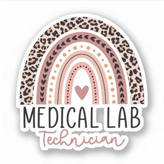 Sticker Cadeau MLT de technicien de laboratoire Médicale (Devant)