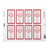 Sticker cadeau Noël de Père Noël (Feuille entière)