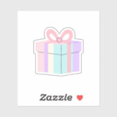 Sticker Cadeau Pastel (Feuille)
