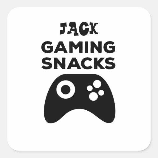 Sticker cadeau pour collations de jeu personnalisé (Devant)