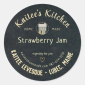 Sticker cadeau pour les articles faits maison Logo (Devant)