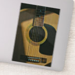 Sticker Cadeau pour musicien guitariste<br><div class="desc">Cette oeuvre de guitare vintage est adaptée aux joueurs de guitare qui aiment jouer de la guitare. elle peut être offerte en cadeau à un petit ami, une petite amie, ou un papa pour un anniversaire, une fête des pères ou une Saint-Valentin. Le design rétro propose un cadeau vintage cool...</div>