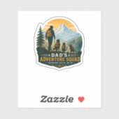 Sticker Cadeau Rétro Équipe d'Aventure de Papa pour la Ran (Feuille)