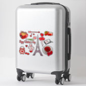 Sticker Cadeau romantique Heureuse Sainte-Valentin pour de (Sur valise)