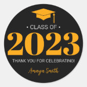 Sticker cadeau simple moderne 20__ graduation (Devant)