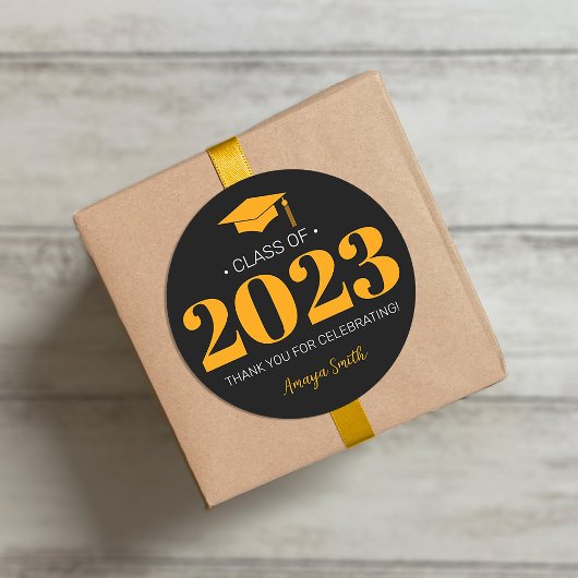 Sticker cadeau simple moderne 20__ graduation