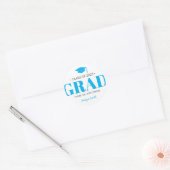 Sticker cadeau simple moderne GRAD Graduation (Enveloppe)