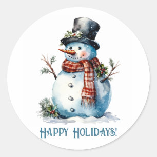 Sticker cadeau Snowman