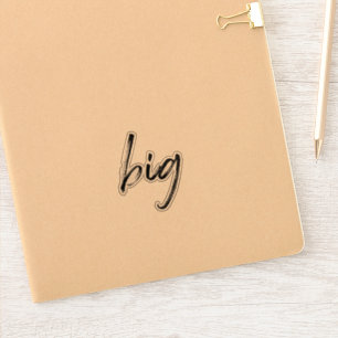 Sticker Cadeau transparent de Lil de sororité de "grand"