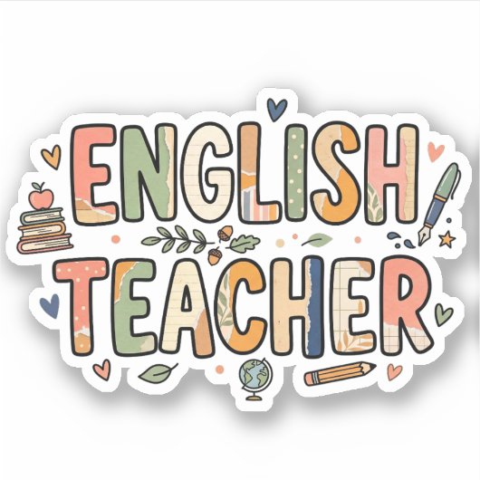 Sticker Cadeau unique pour l'appréciation d'un professeur (Devant)