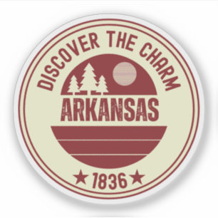 Sticker Cadeaux Arkansas Razorbacks - État Naturel