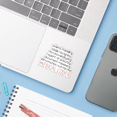 Sticker Cadeaux Coder Médicales, Codage Médicale (Ordinateur portable avec iPhone)