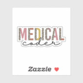 Sticker Cadeaux Coder Médicales, Codage Médicale (Feuille)