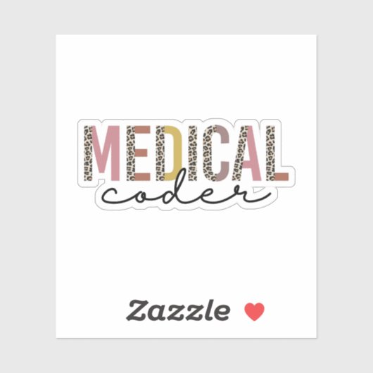 Sticker Cadeaux Coder Médicales, Codage Médicale (Feuille)