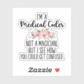 Sticker Cadeaux Coder Médicales, Codage Médicale (Feuille)