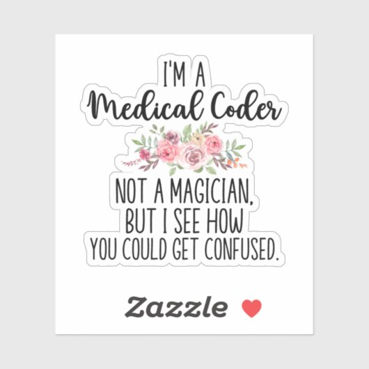 Sticker Cadeaux Coder Médicales, Codage Médicale (Feuille)