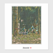 Sticker Cadeaux cyclables vintages (Feuille)