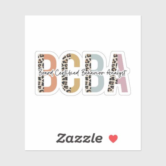 Sticker Cadeaux d'analystes de comportement certifiés par  (Feuille)