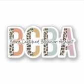 Sticker Cadeaux d'analystes de comportement certifiés par  (Devant)