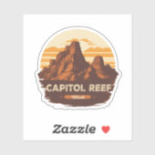 Sticker Cadeaux de Capitol Reef - Parc national (Feuille)
