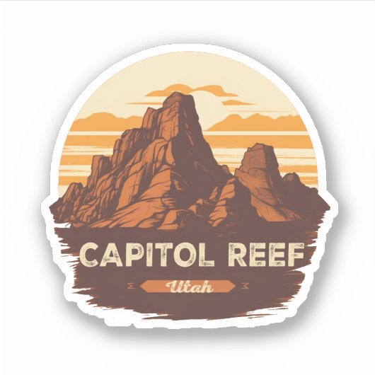 Sticker Cadeaux de Capitol Reef - Parc national (Devant)