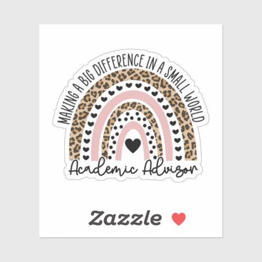 Sticker Cadeaux de conseiller universitaire (Feuille)