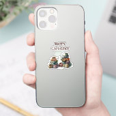 Sticker Cadeaux de Noël à l'aquarelle  (Téléphone)