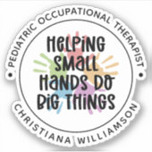 Sticker Cadeaux d'ergothérapeute sur mesure pour enfants (Devant)