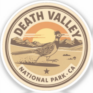 Sticker Cadeaux désertiques vintage du parc national de la