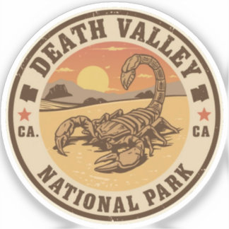 Sticker Cadeaux désertiques vintage du parc national de la