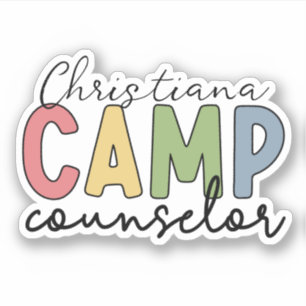 Sticker Cadeaux personnalisés de conseillers de camp