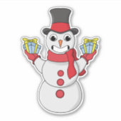 Sticker Cadeaux pour vous de Snowman (Devant)