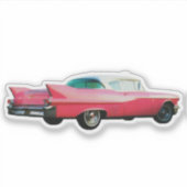 Sticker Cadillac rose (Devant)