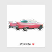 Sticker Cadillac rose (Feuille)