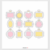 Sticker Cadre de cahier (Feuille)