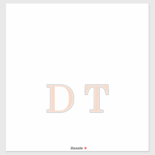 Sticker Cadre Dirigeant Élégant DT Monogramme Or Président