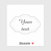 Sticker Cadre élégant personnalisé (Feuille)