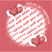 Sticker Cadre photo Balloon Hearts (Devant)