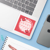 Sticker Cadre photo Balloon Hearts (Ordinateur portable avec iPhone)