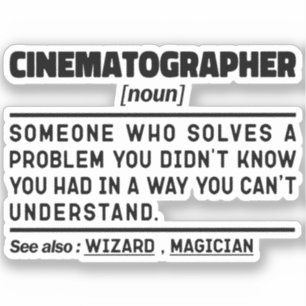 Sticker Cadreur Nom Opérateur De Caméra De Film Cool
