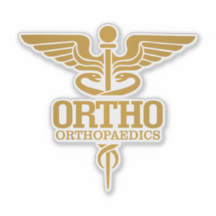 Sticker Caducée d'or (ORTHO)