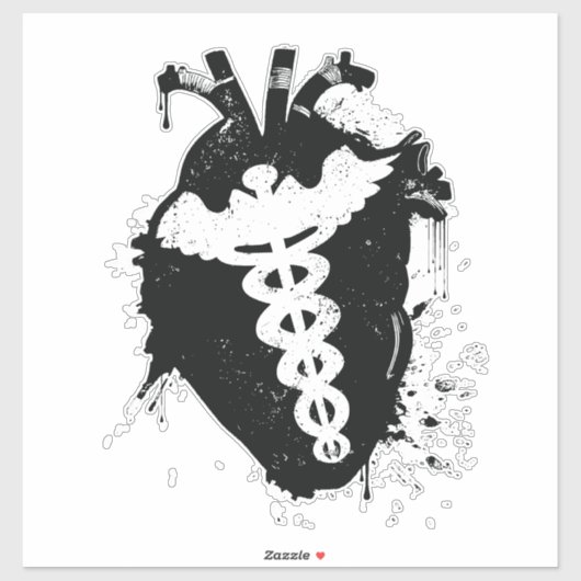 Sticker caduceus anatomic (Feuille)