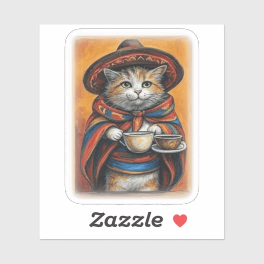 sticker CAFÉ (Feuille)