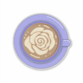Sticker Café au Lait Fleur de Rose (Devant)