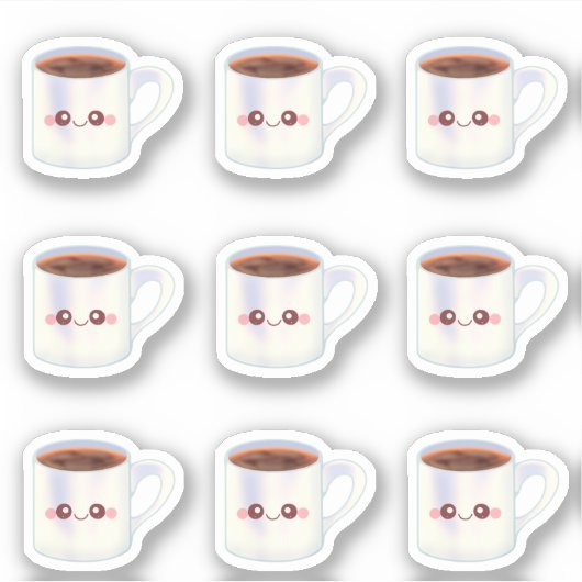 Sticker Café Coupe du matin Café esthétique (Devant)