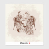 Sticker café et amour (Feuille)