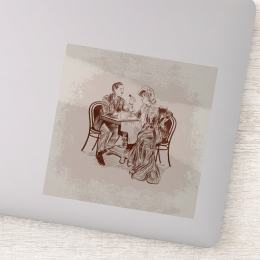 Sticker café et amour (Détail)