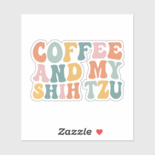 Sticker Café et mon Tzu